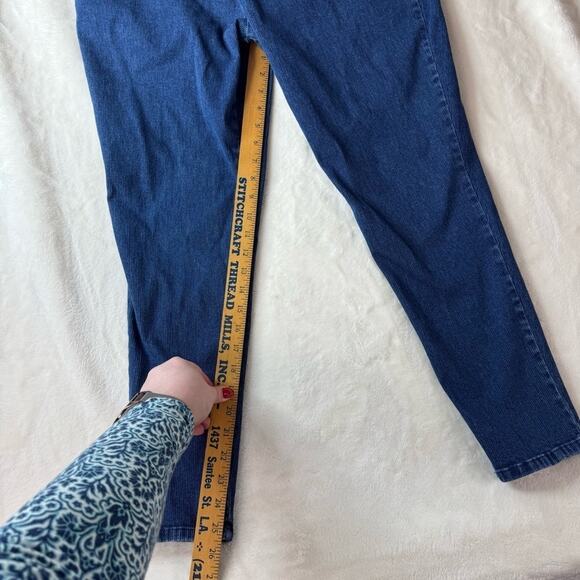 Vintage LA Blues Pull On Jeans Denim Elastic Waist Women’s 18/20 USA Made - Picture 4 of 12